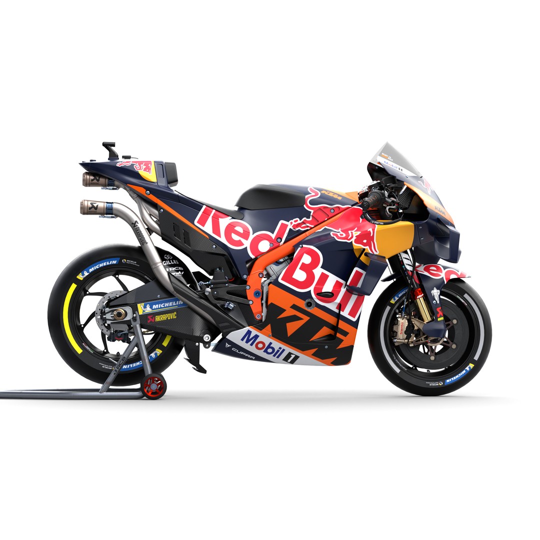MotoGP KTM RC16 2023 3D Model – High Poly PBR Vehicle Asset, FBX/Blender - View 7