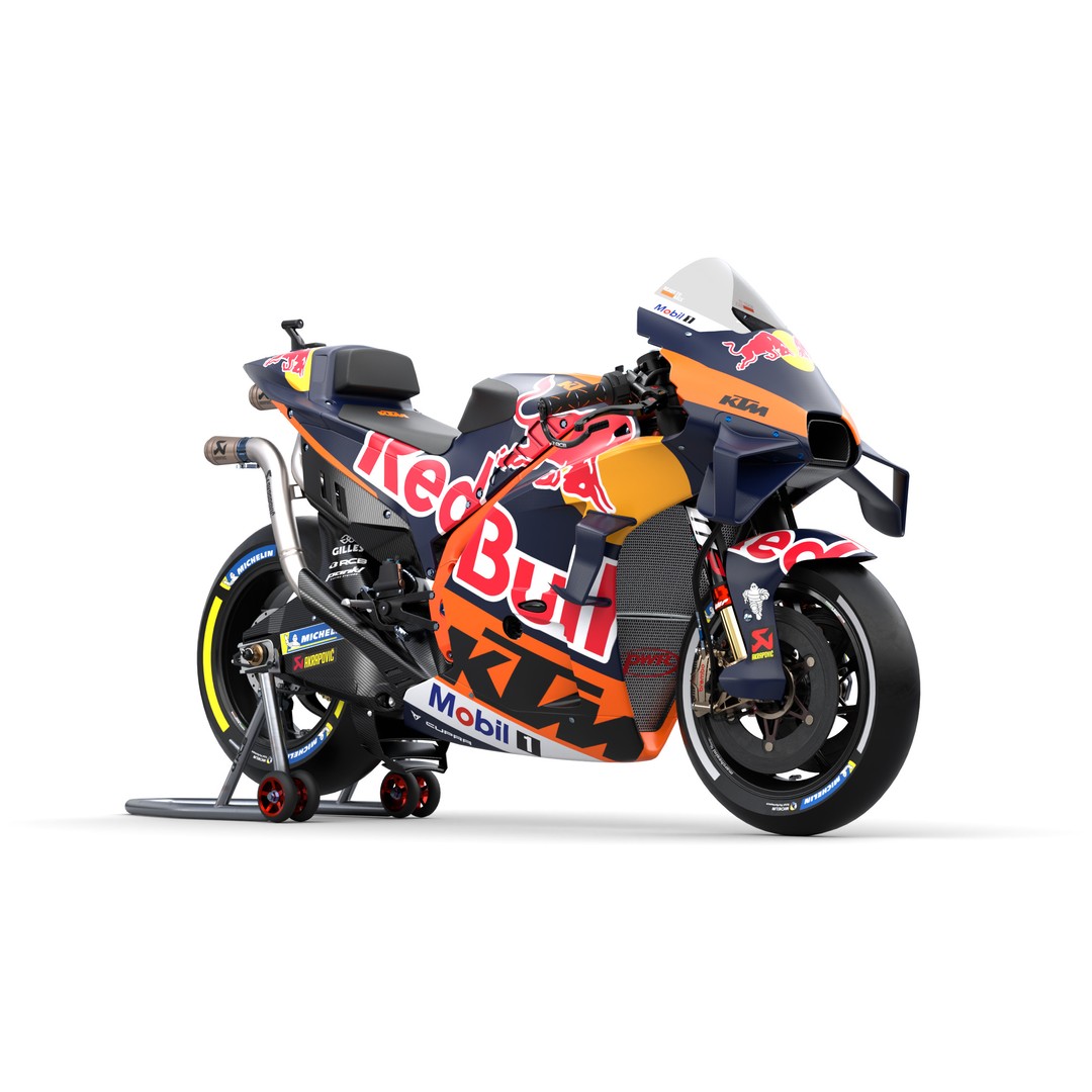 MotoGP KTM RC16 2023 3D Model – High Poly PBR Vehicle Asset, FBX/Blender - View 8