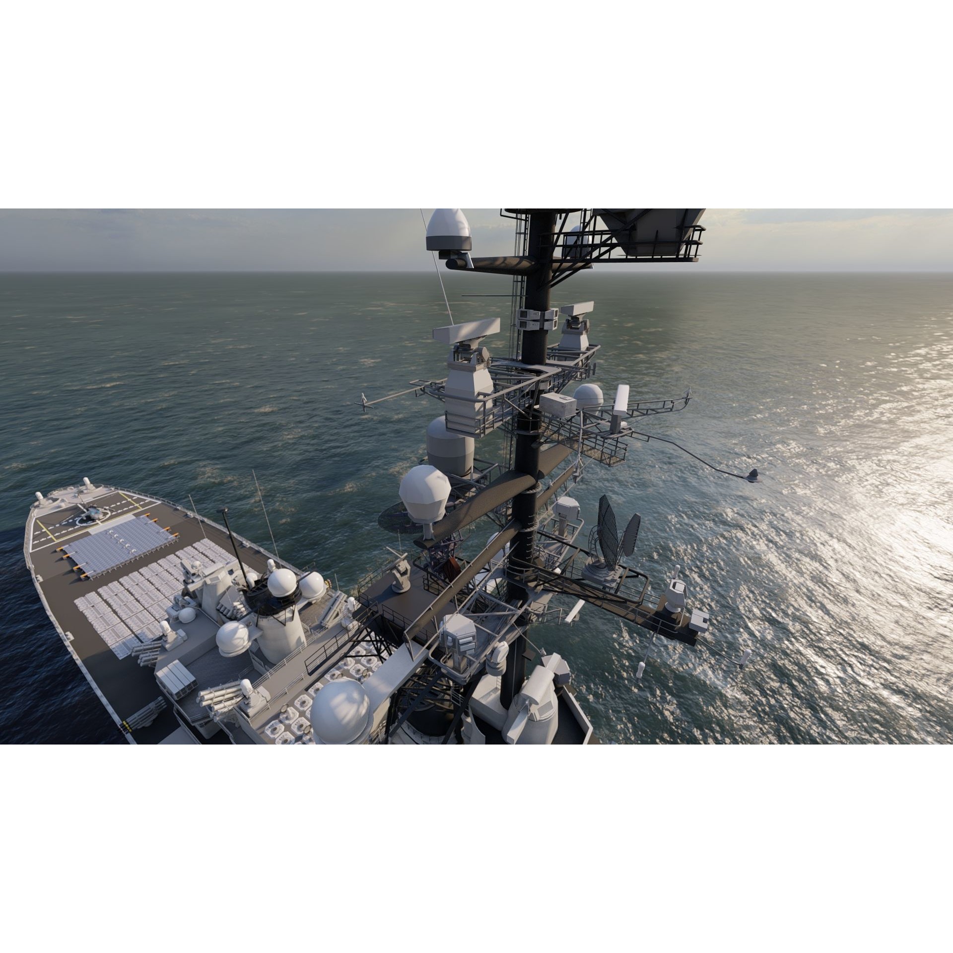 USS Missouri BB-63 - Game-Ready 3D Model - View 17