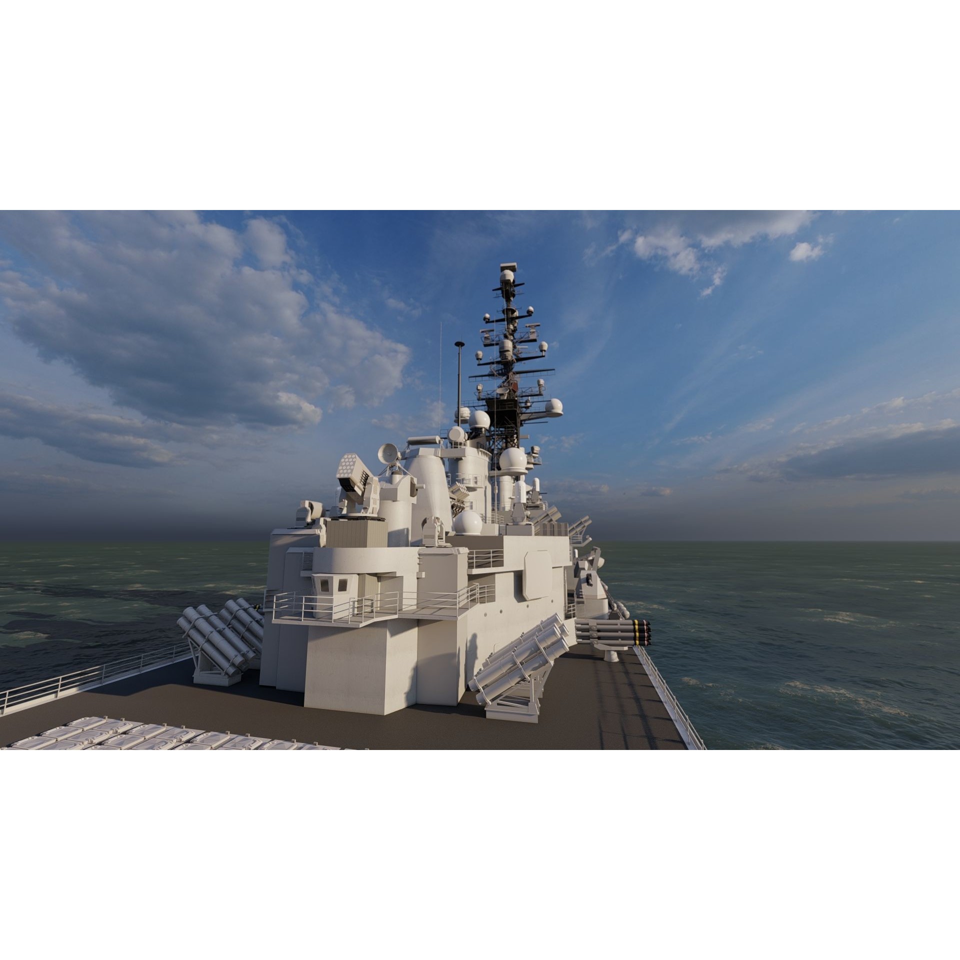 USS Missouri BB-63 - Game-Ready 3D Model - View 24