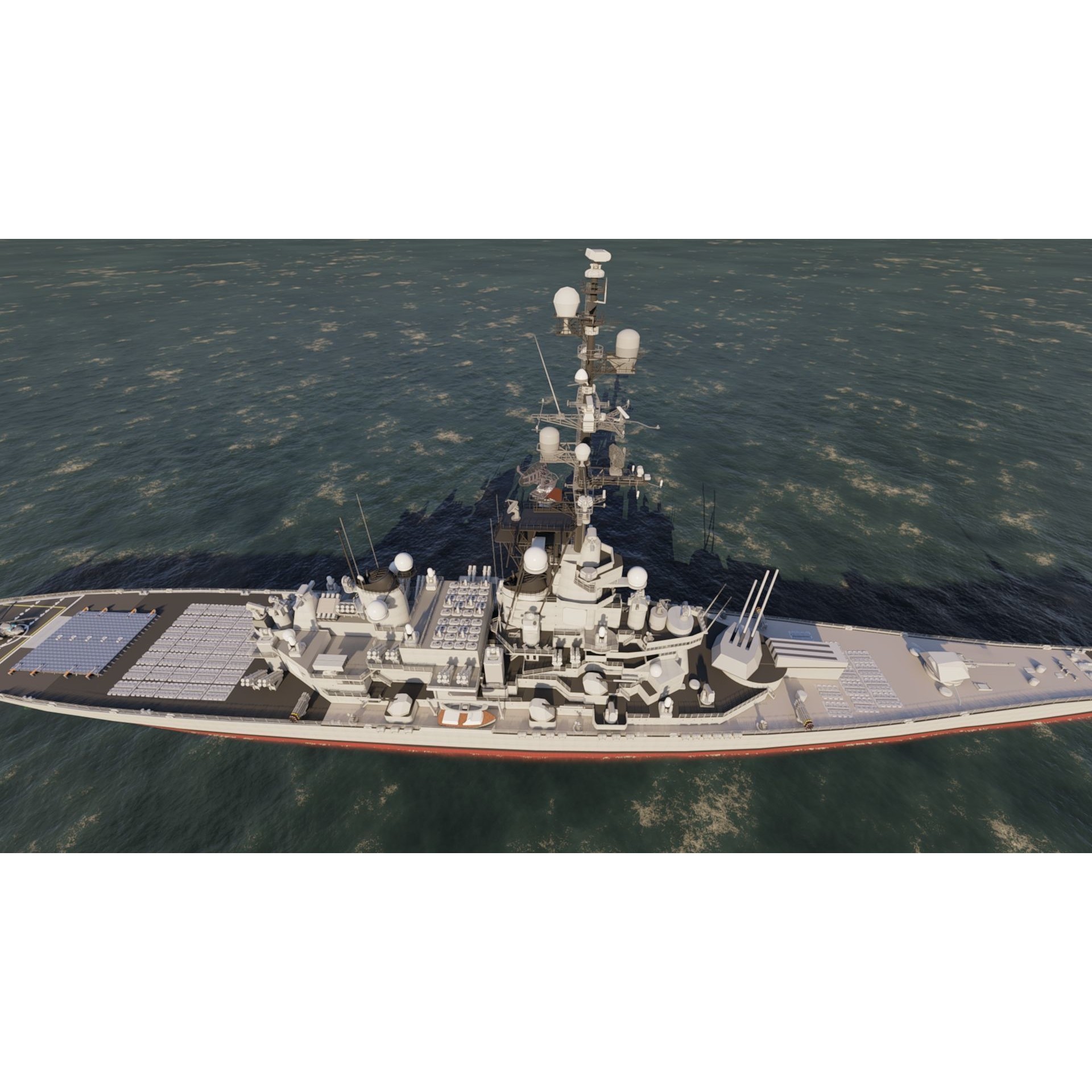 USS Missouri BB-63 - Game-Ready 3D Model - View 25