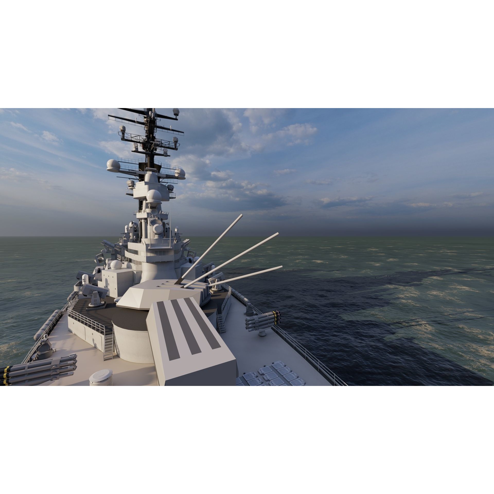 USS Missouri BB-63 - Game-Ready 3D Model - View 26