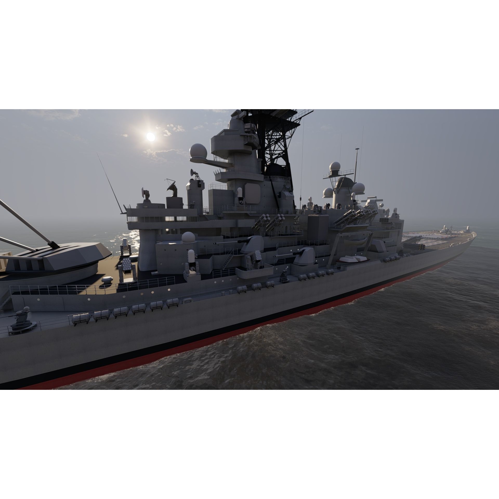 USS Missouri BB-63 - Game-Ready 3D Model - View 27