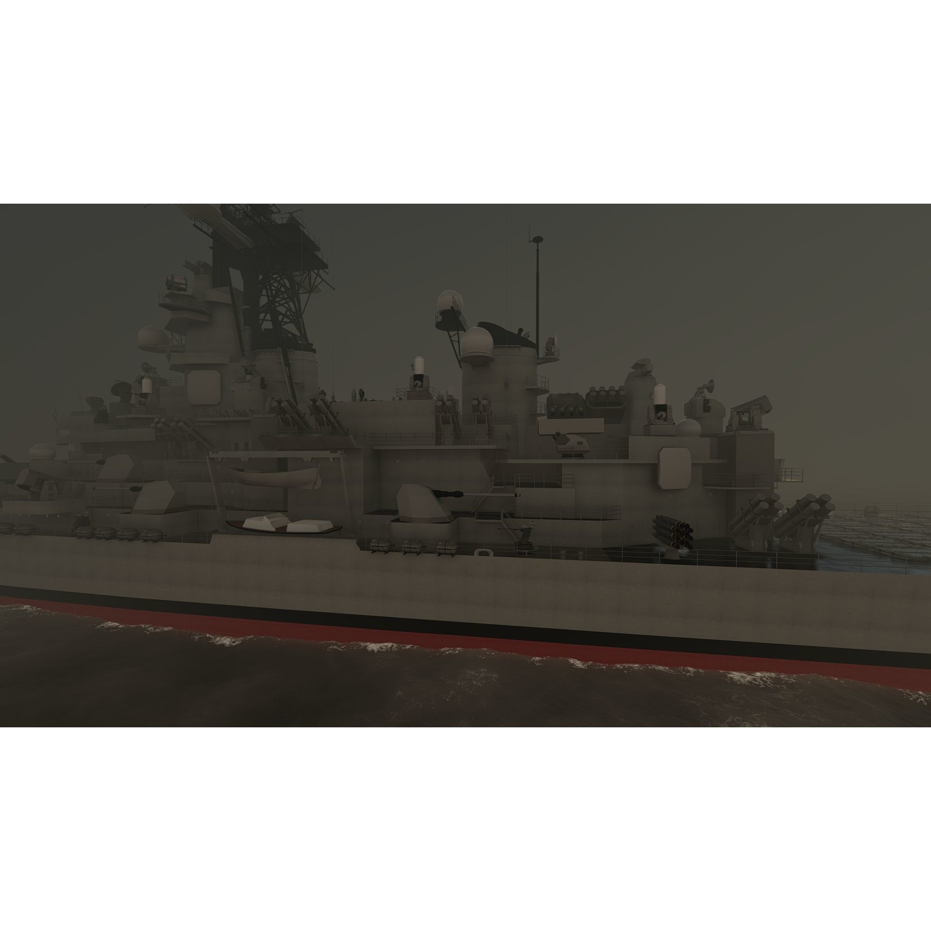 USS Missouri BB-63 - Game-Ready 3D Model - View 28