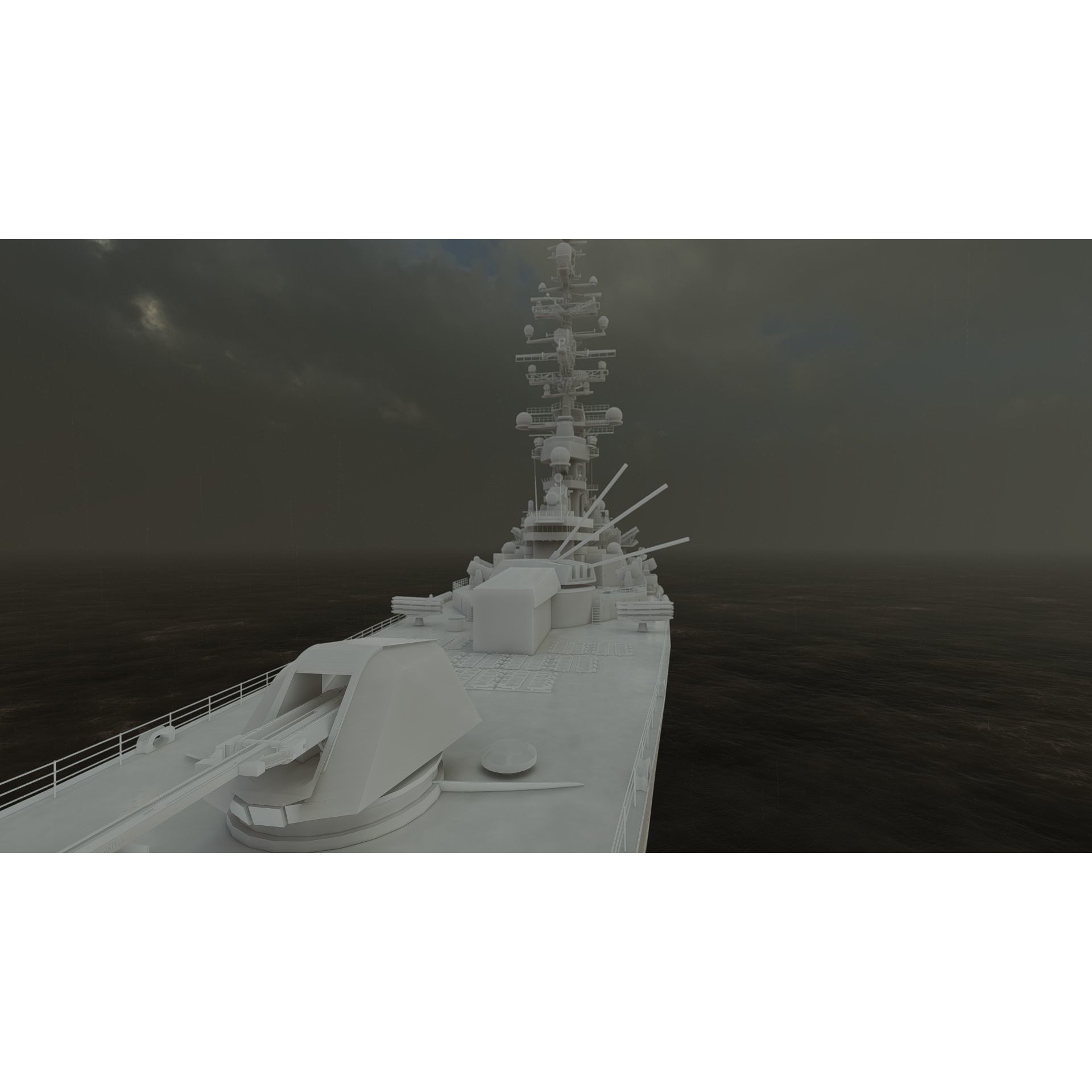 USS Missouri BB-63 - Game-Ready 3D Model - View 34