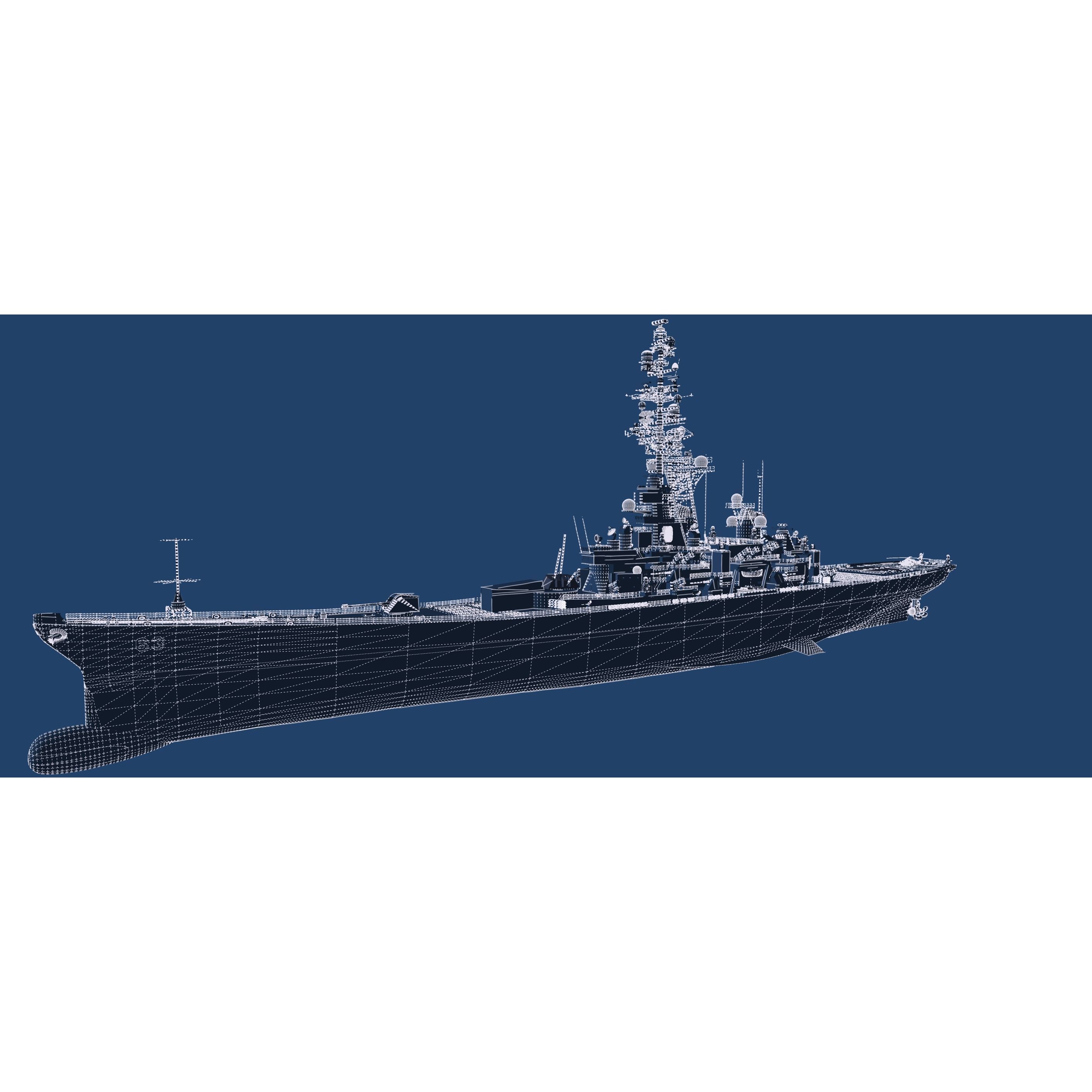USS Missouri BB-63 - Game-Ready 3D Model - View 35