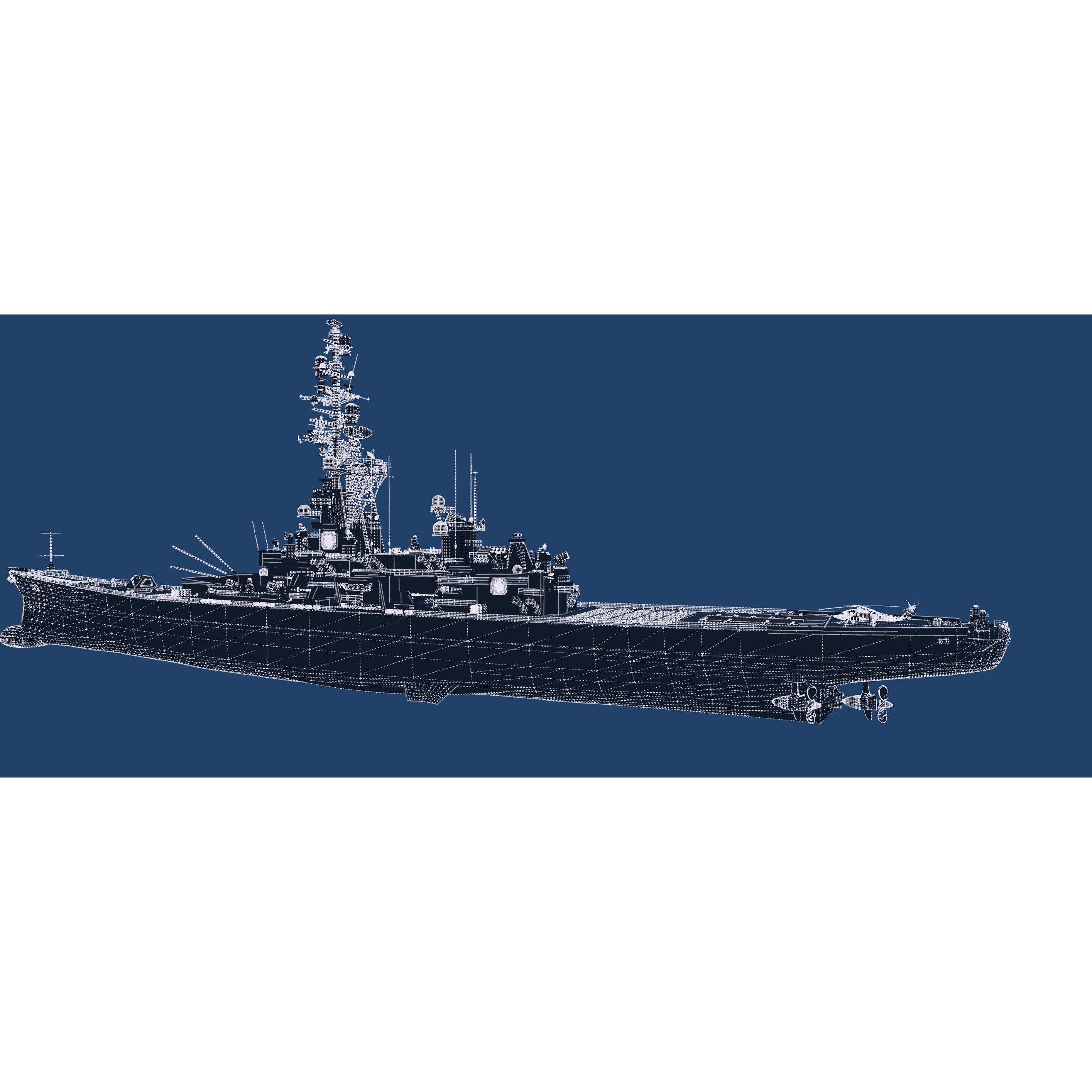 USS Missouri BB-63 - Game-Ready 3D Model - View 36
