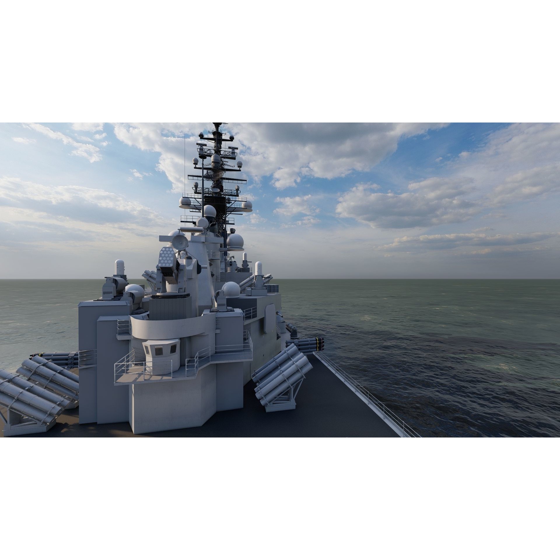 USS Missouri BB-63 - Game-Ready 3D Model - View 9