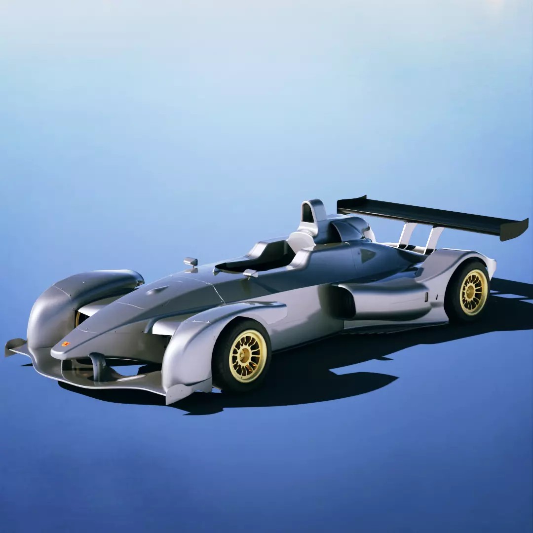 Wolf GB08 3D Model – High Poly Racing Car with PBR Textures - View 2