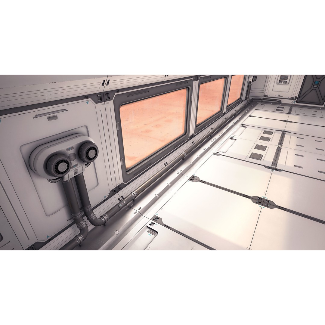 Sci-Fi Laboratory 3D Model – Futuristic Lab Interior, PBR Textures - View 10