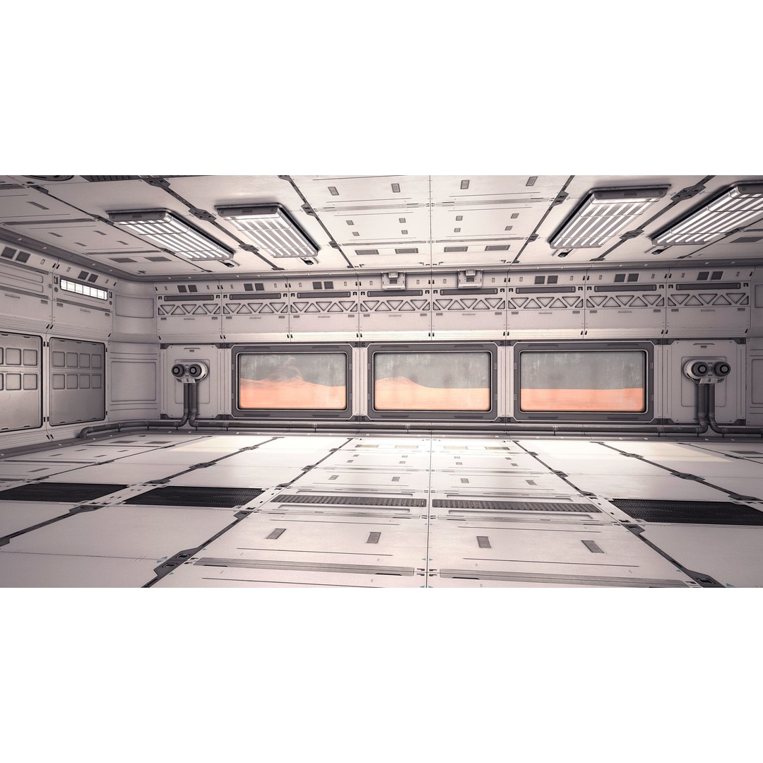 Sci-Fi Laboratory 3D Model – Futuristic Lab Interior, PBR Textures - View 11