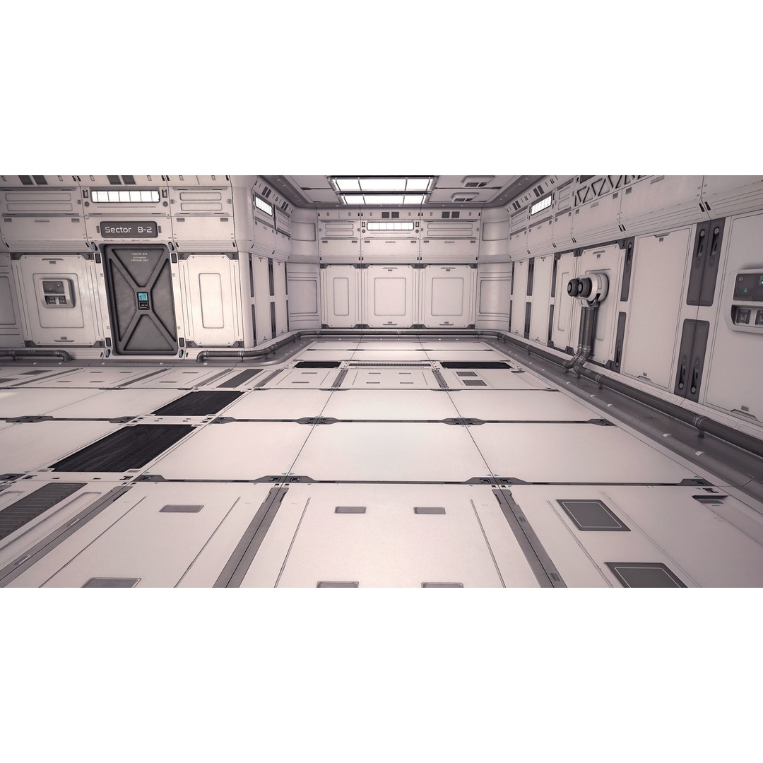 Sci-Fi Laboratory 3D Model – Futuristic Lab Interior, PBR Textures - View 16