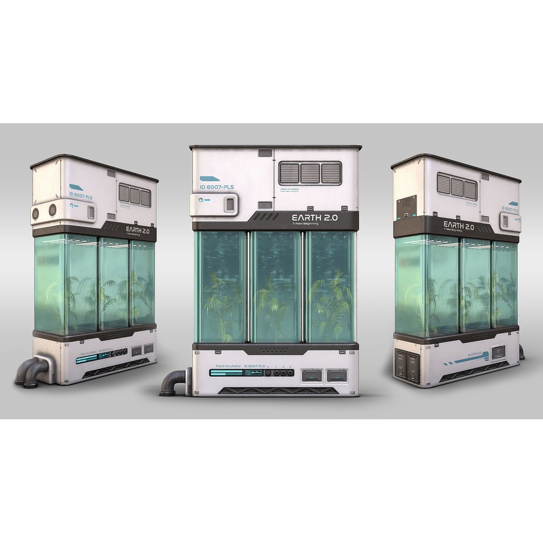 Sci-Fi Laboratory 3D Model – Futuristic Lab Interior, PBR Textures - View 18