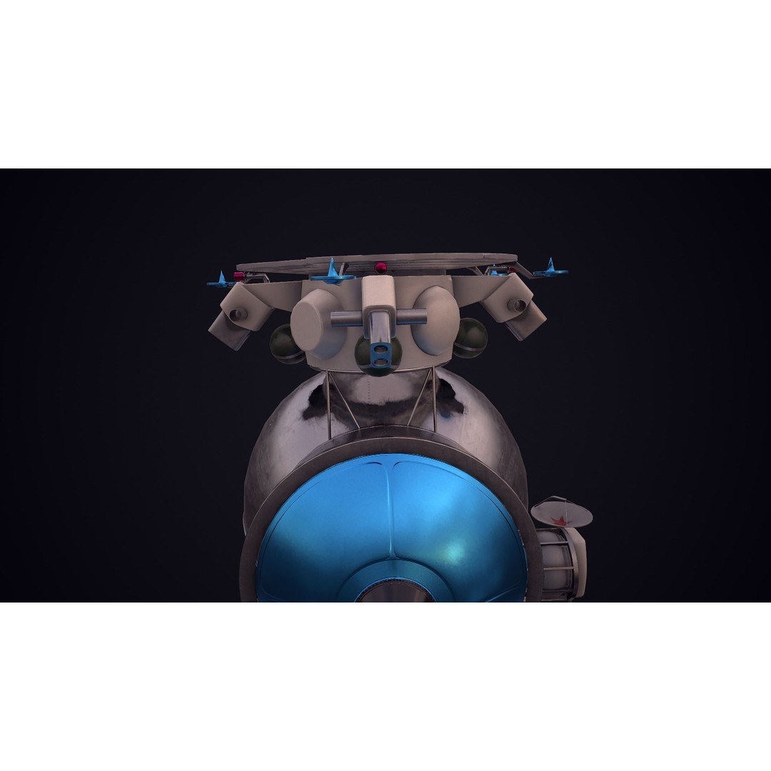 Soviet Lunar Lander 3D Model – Low Poly Game Asset, FBX, PBR - View 51
