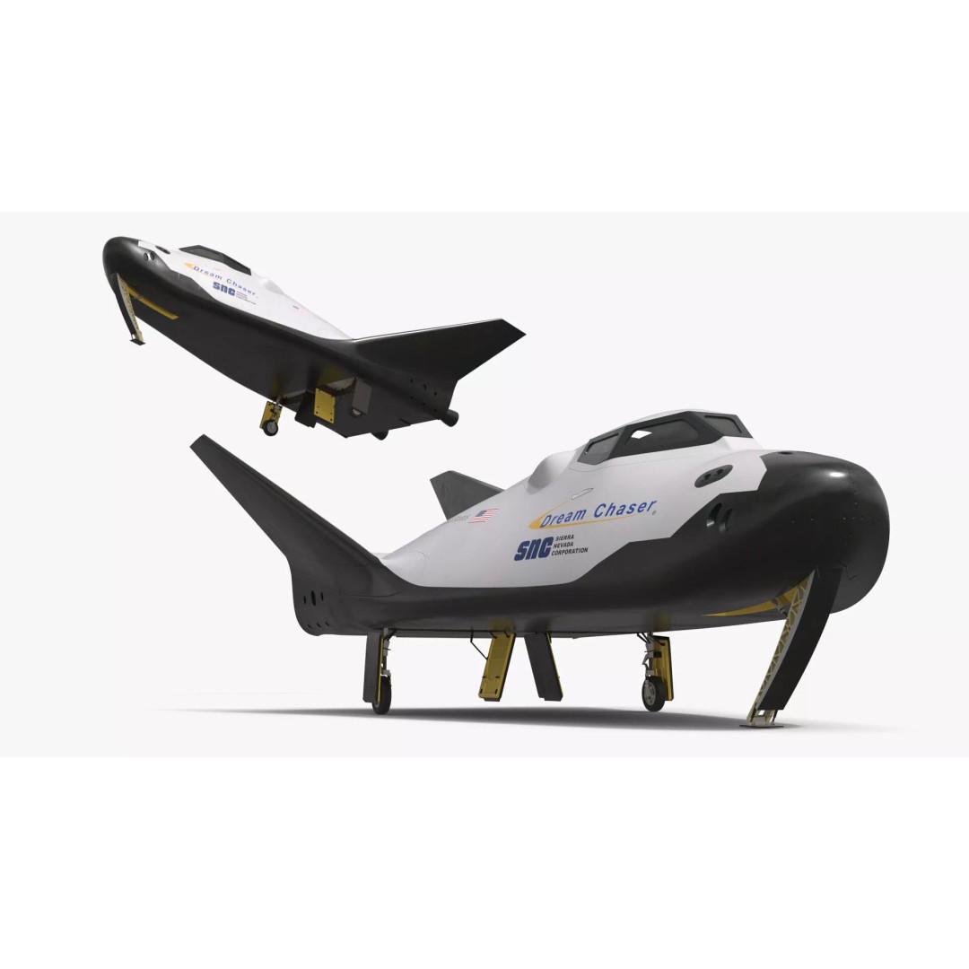 Dream Chaser Orbital Spaceplane 3D Model – PBR Textured, FBX - View 12