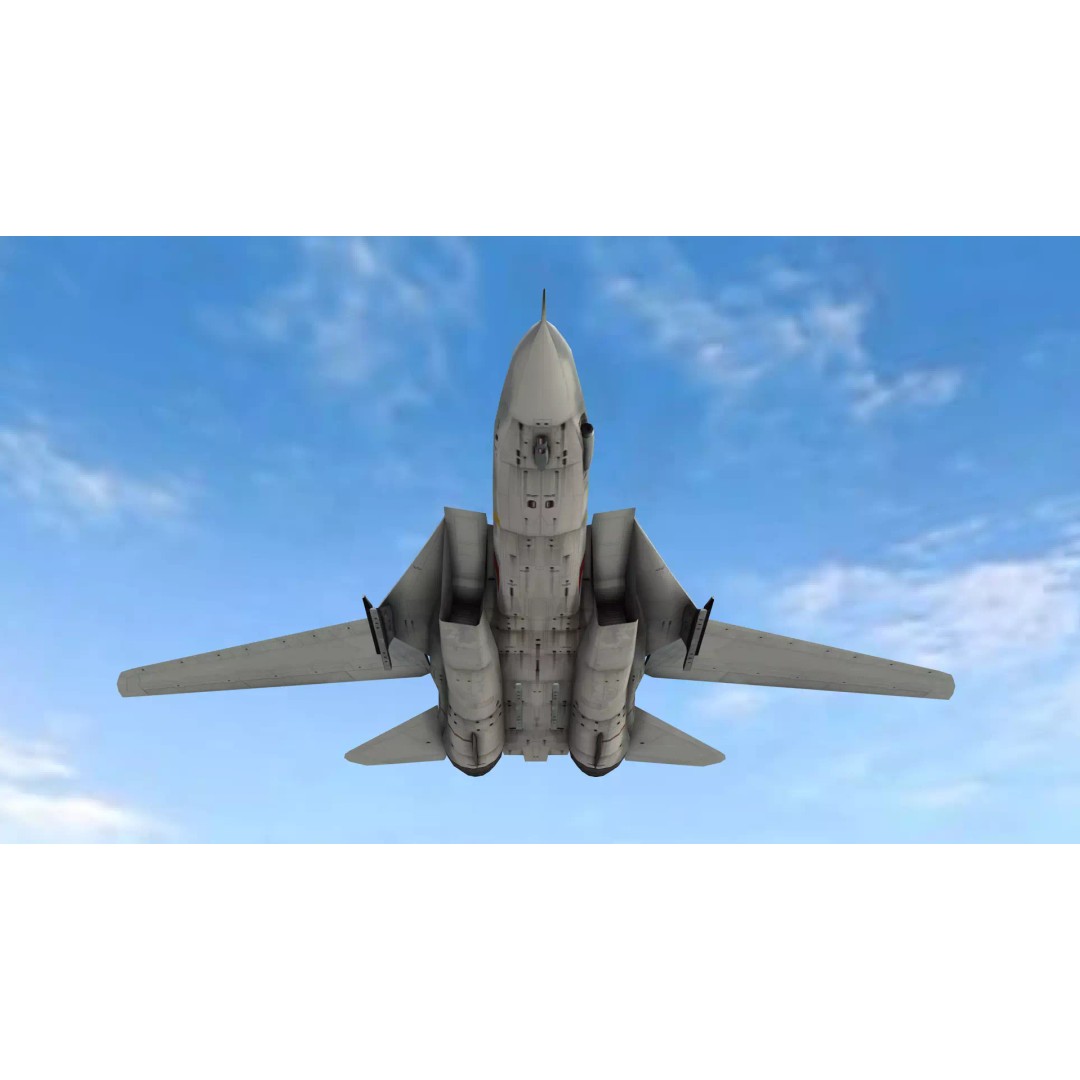 Fighter Jet 3D Model – Low-Poly Game Asset, FBX and Blender - View 11