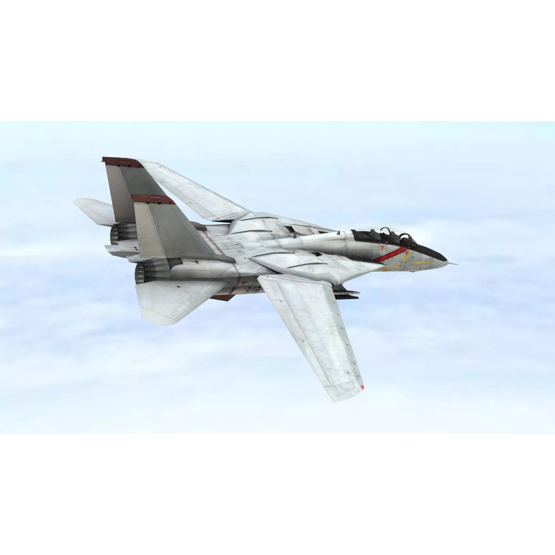 Fighter Jet 3D Model – Low-Poly Game Asset, FBX and Blender - View 4