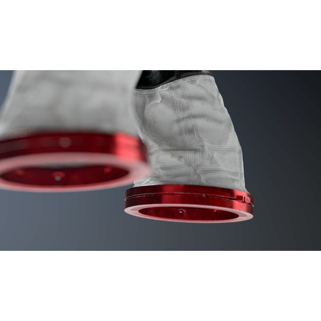Apollo 11 Gloves 3D Model – High Poly NASA EVA Space Gloves, FBX, OBJ, Blender - View 13
