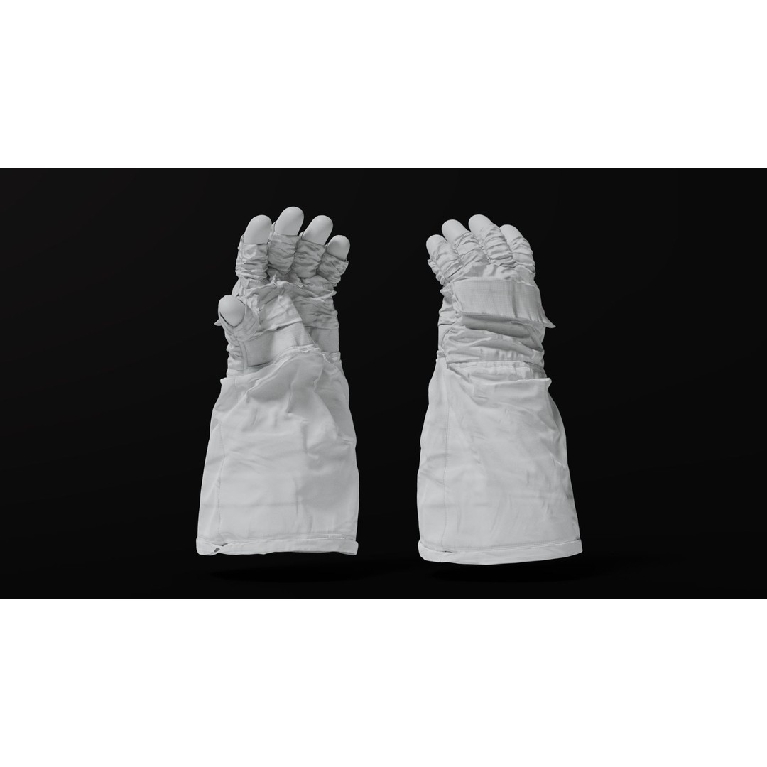 Apollo 11 Gloves 3D Model – High Poly NASA EVA Space Gloves, FBX, OBJ, Blender - View 14