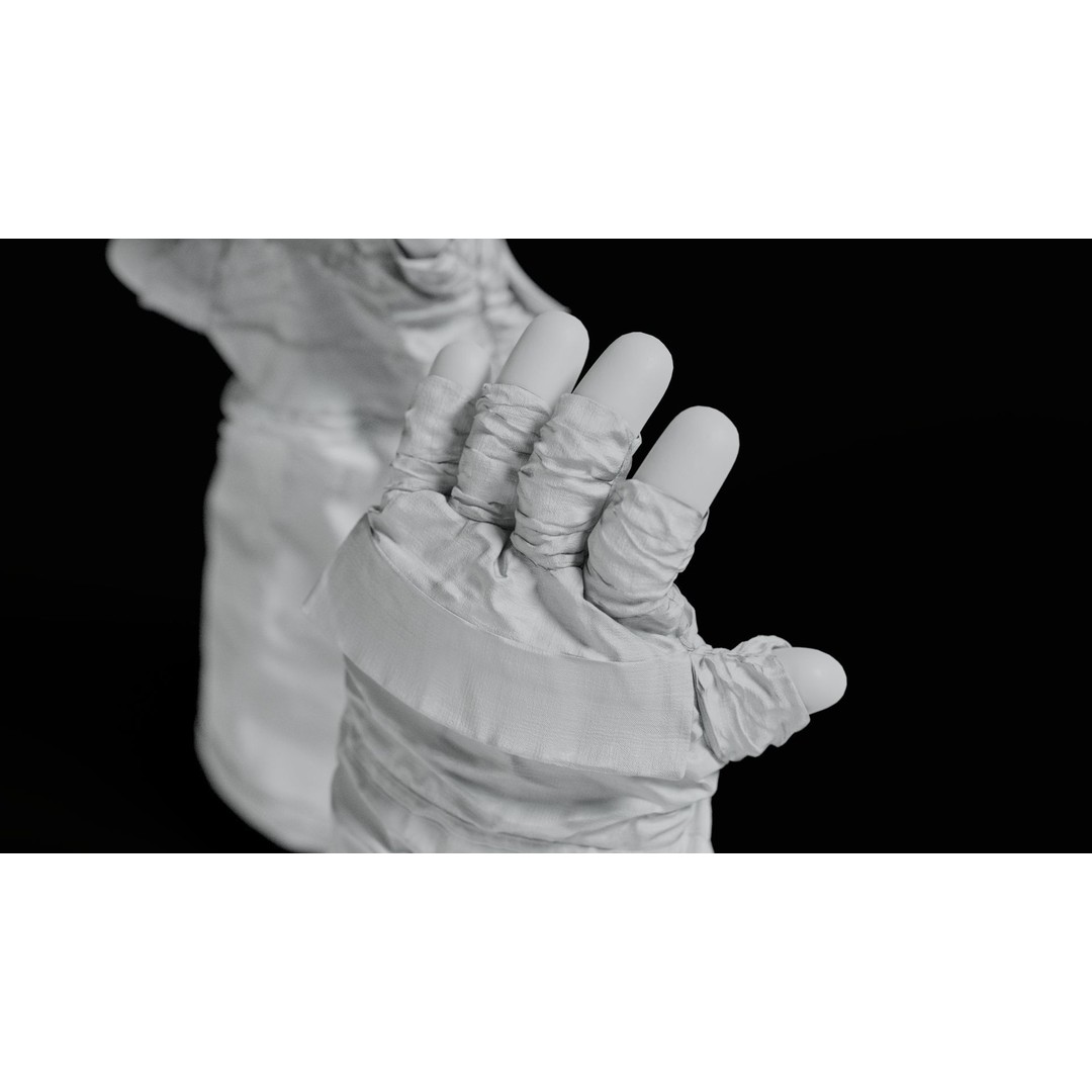Apollo 11 Gloves 3D Model – High Poly NASA EVA Space Gloves, FBX, OBJ, Blender - View 17