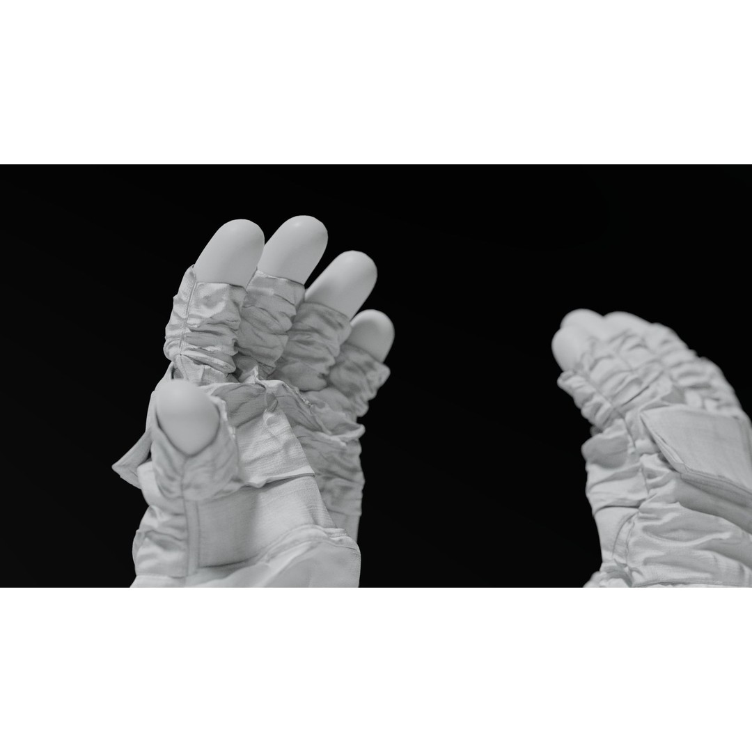 Apollo 11 Gloves 3D Model – High Poly NASA EVA Space Gloves, FBX, OBJ, Blender - View 19