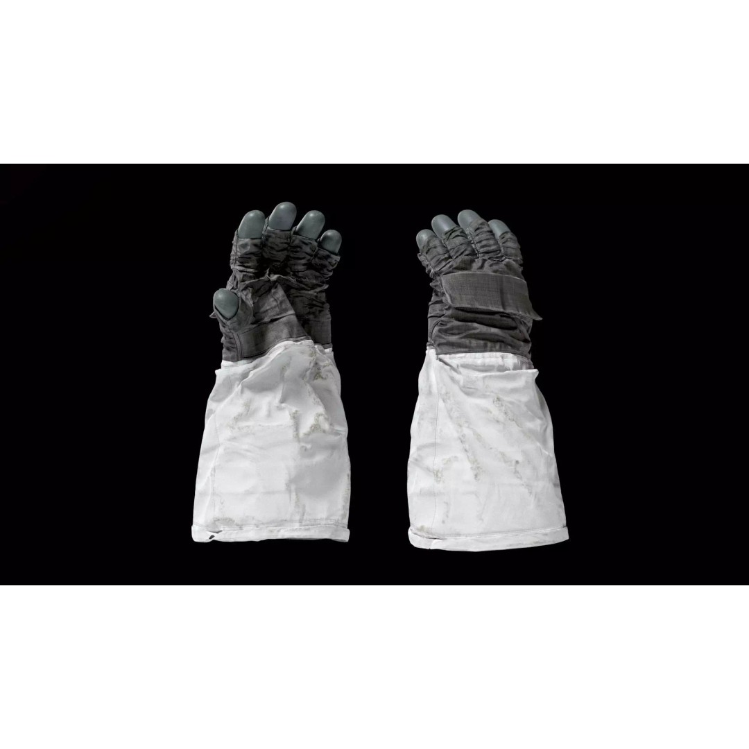 Apollo 11 Gloves 3D Model – High Poly NASA EVA Space Gloves, FBX, OBJ, Blender - View 2
