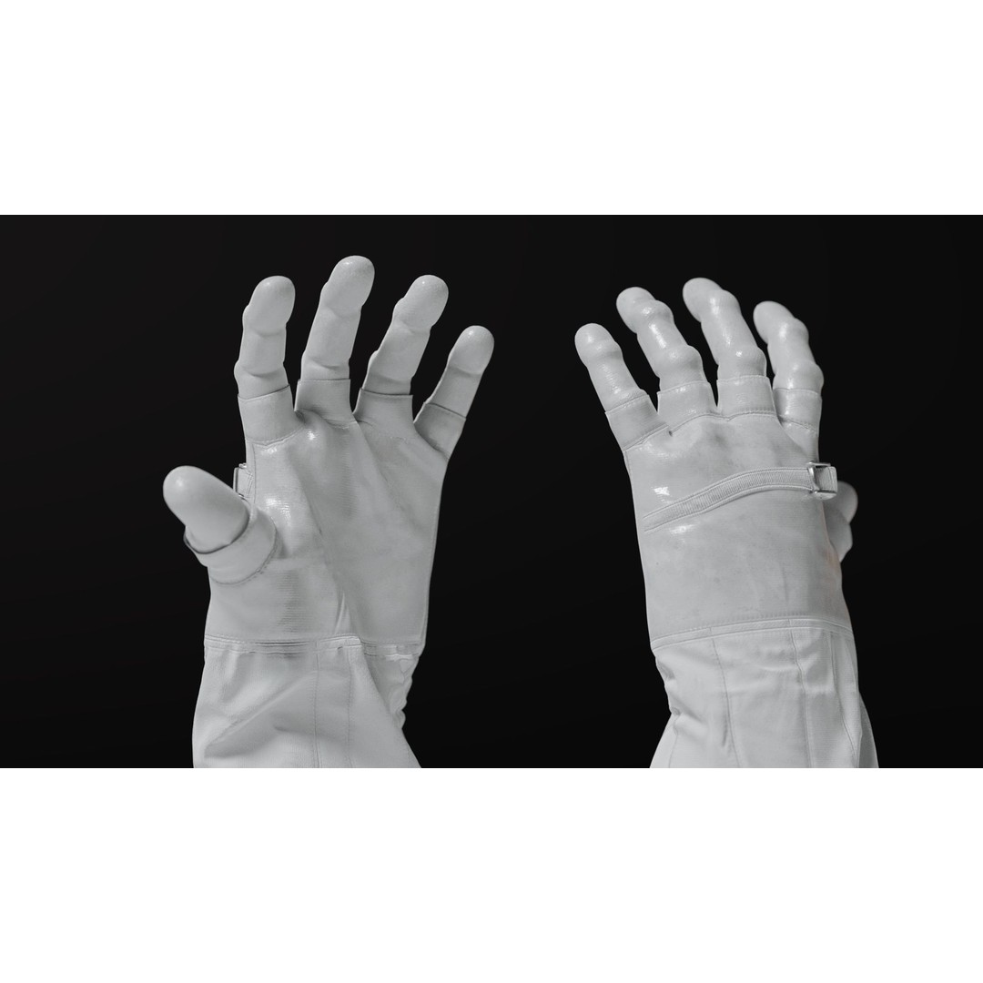 Apollo 11 Gloves 3D Model – High Poly NASA EVA Space Gloves, FBX, OBJ, Blender - View 21
