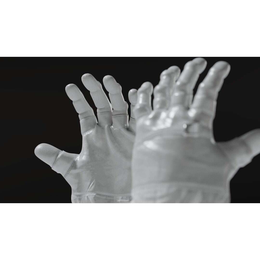 Apollo 11 Gloves 3D Model – High Poly NASA EVA Space Gloves, FBX, OBJ, Blender - View 22