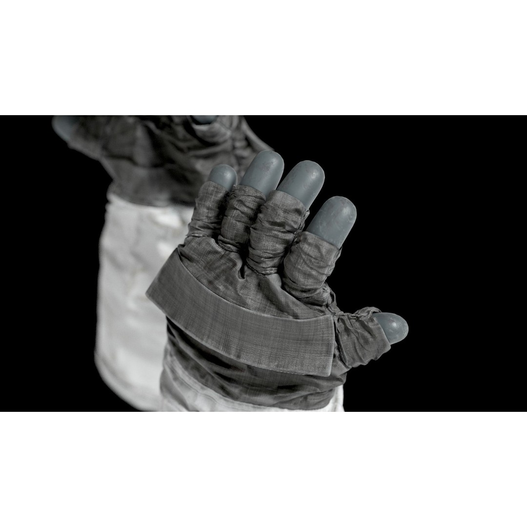 Apollo 11 Gloves 3D Model – High Poly NASA EVA Space Gloves, FBX, OBJ, Blender - View 6