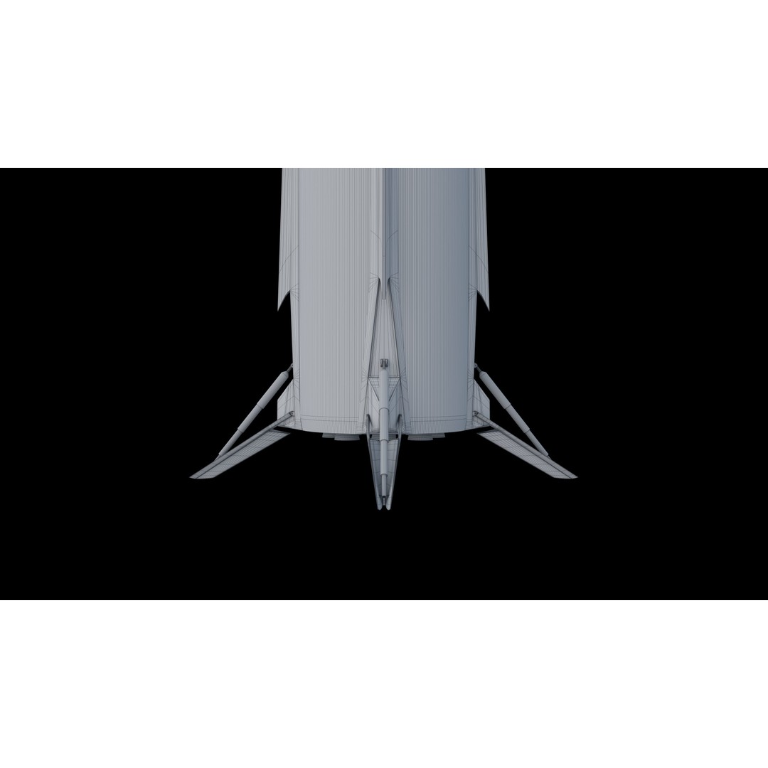 Neutron Rocket 3D Model – Rigged PBR Asset for Animation, FBX - View 12
