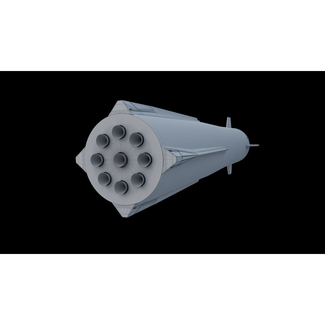 Neutron Rocket 3D Model – Rigged PBR Asset for Animation, FBX - View 13
