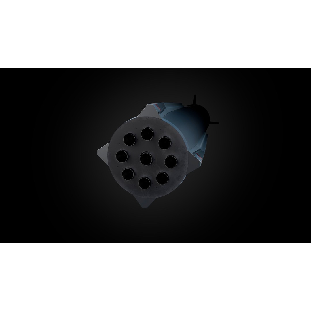 Neutron Rocket 3D Model – Rigged PBR Asset for Animation, FBX - View 6
