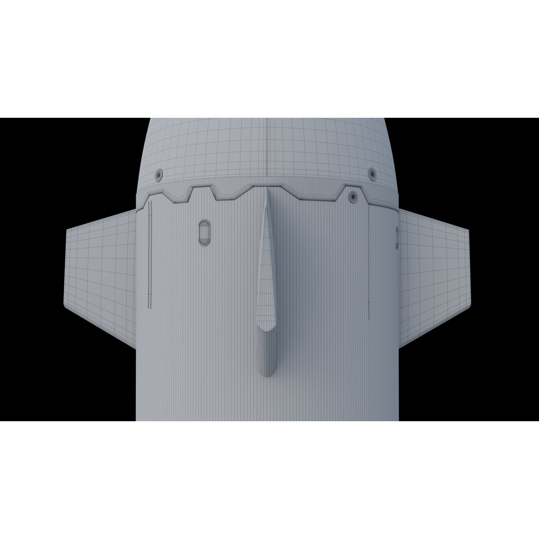 Neutron Rocket 3D Model – Rigged PBR Asset for Animation, FBX - View 8