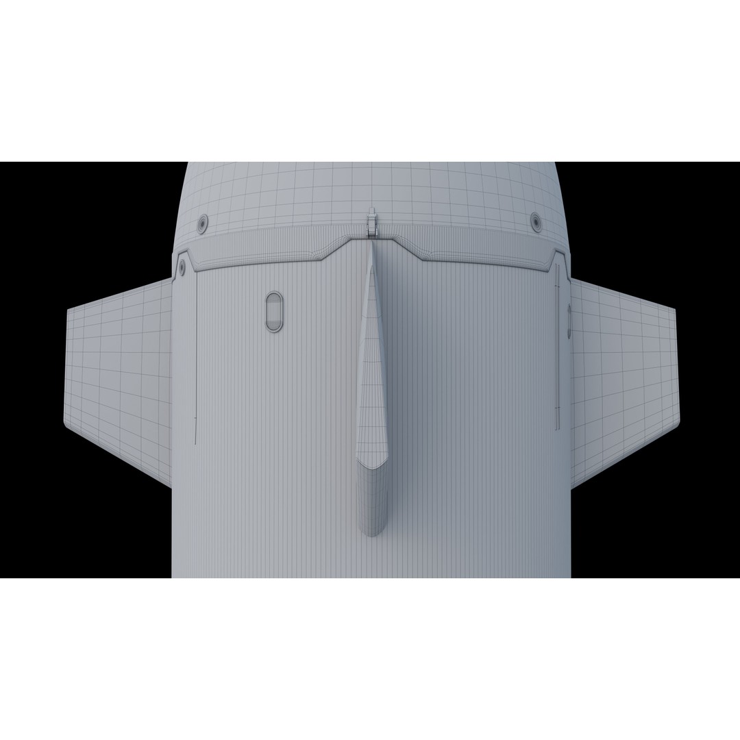 Neutron Rocket 3D Model – Rigged PBR Asset for Animation, FBX - View 9