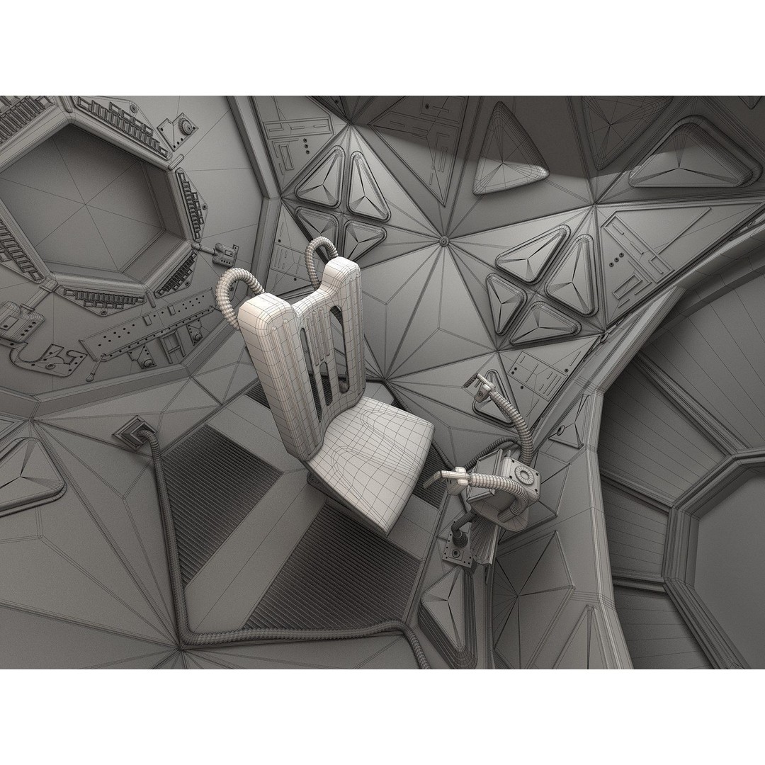 Star Wars Tie Fighter 3D Model – High Detail Spacecraft with Interior, FBX