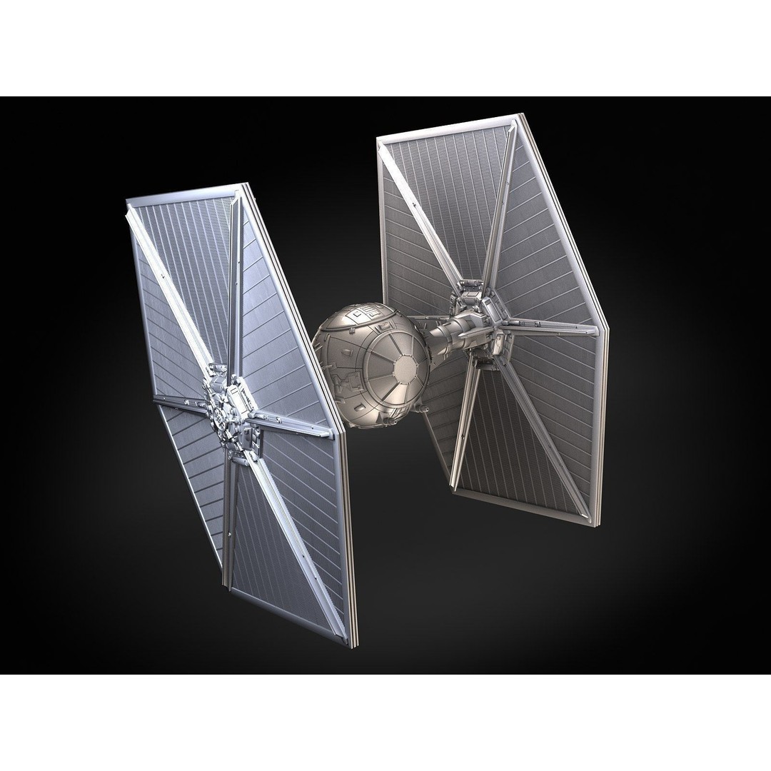 Star Wars Tie Fighter 3D Model – High Detail Spacecraft with Interior, FBX - View 10