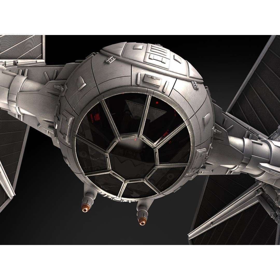 Star Wars Tie Fighter 3D Model – High Detail Spacecraft with Interior, FBX - View 13