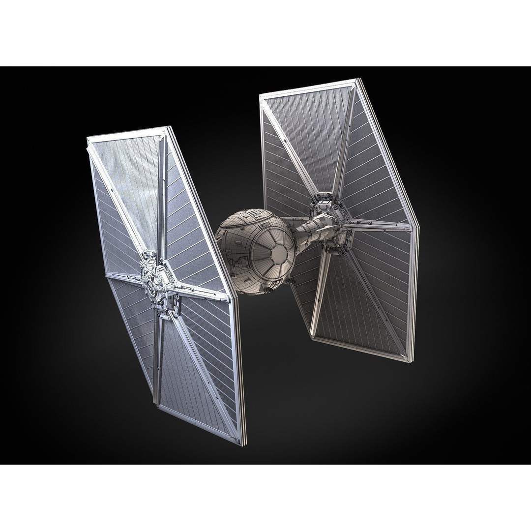 Star Wars Tie Fighter 3D Model – High Detail Spacecraft with Interior, FBX - View 16