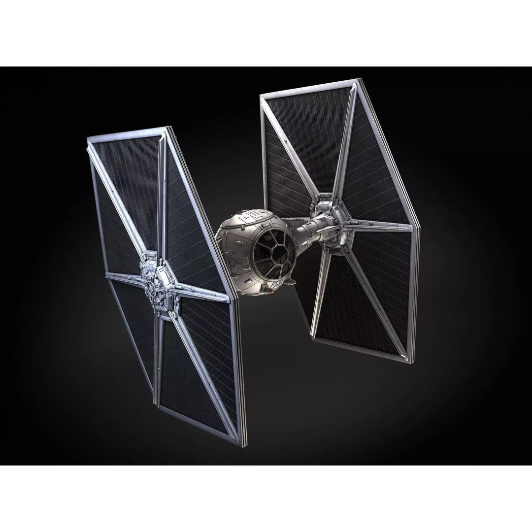 Star Wars Tie Fighter 3D Model – High Detail Spacecraft with Interior, FBX - View 2