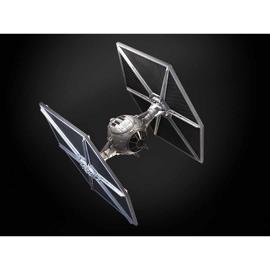 Star Wars Tie Fighter 3D Model – High Detail Spacecraft with Interior, FBX - View 3