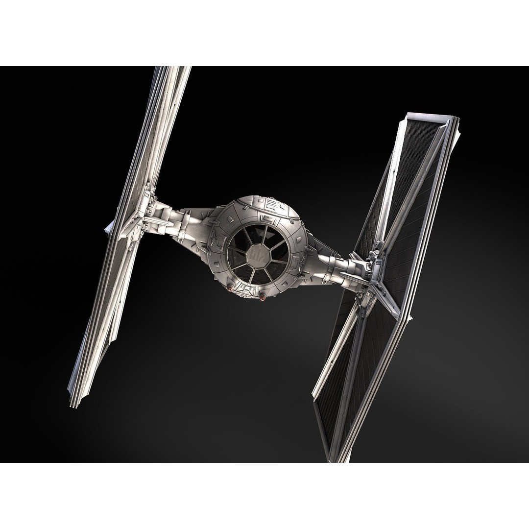 Star Wars Tie Fighter 3D Model – High Detail Spacecraft with Interior, FBX - View 4