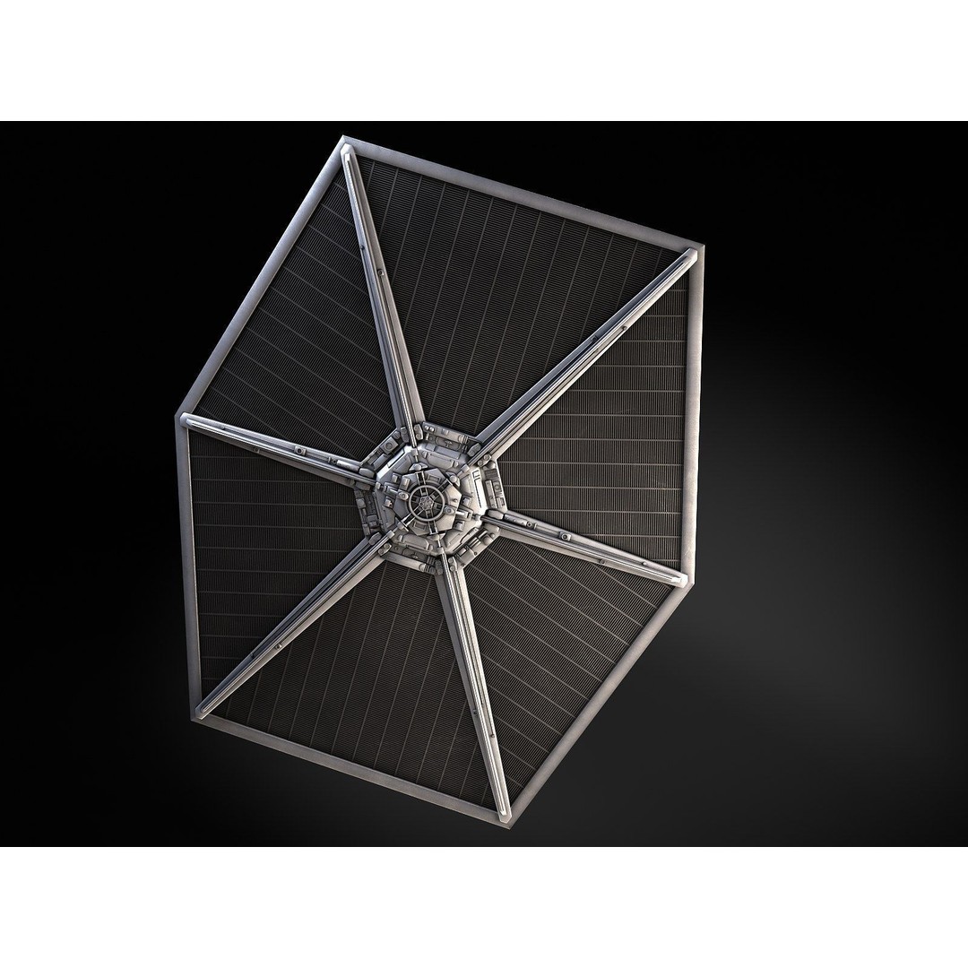 Star Wars Tie Fighter 3D Model – High Detail Spacecraft with Interior, FBX - View 9