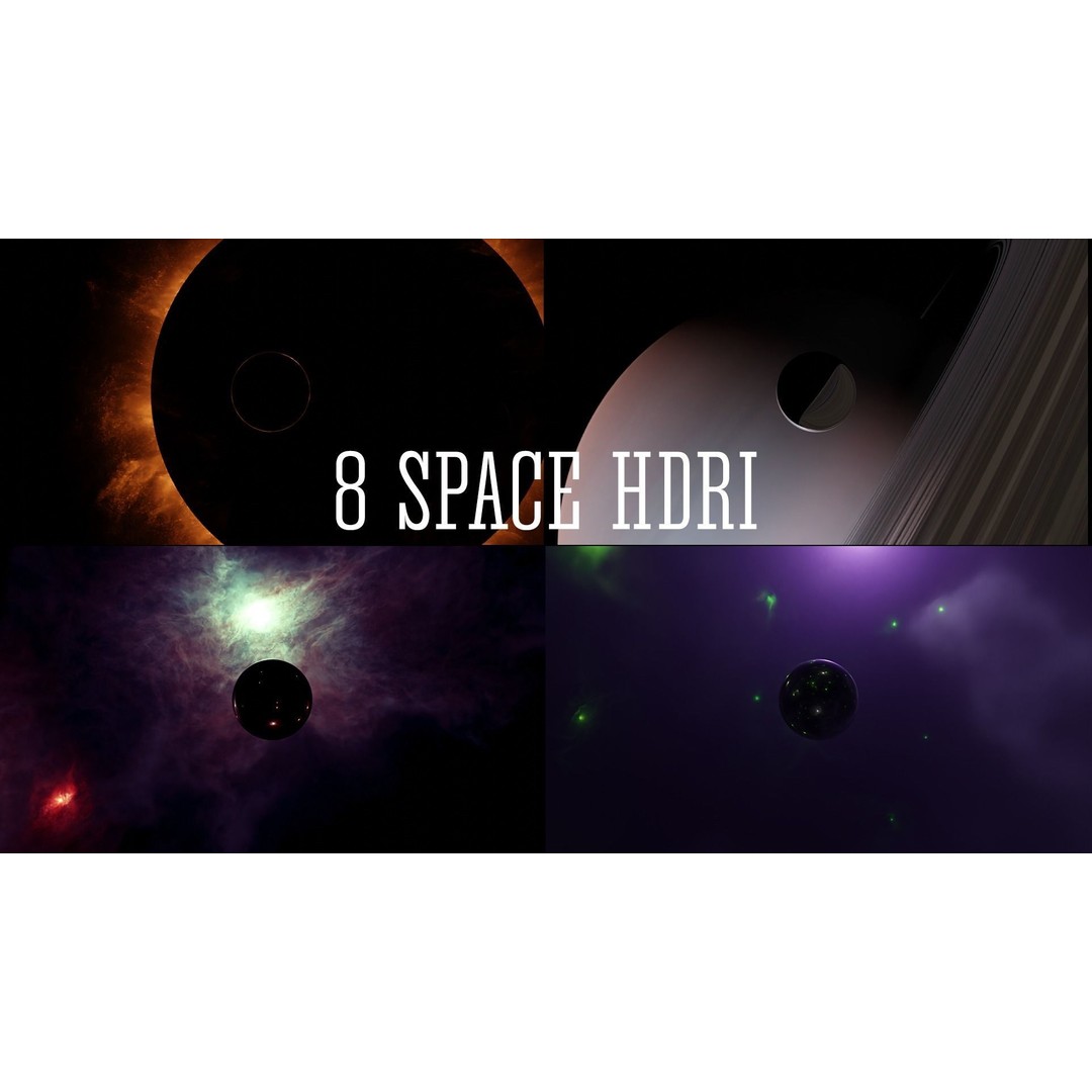 Space HDRI 3D Model Collection – Sci-Fi Low-Poly Asset, FBX - View 3