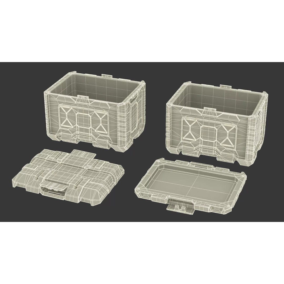 Futuristic Command Center 3D Model – Sci-Fi Console with Helmet Storage - View 31