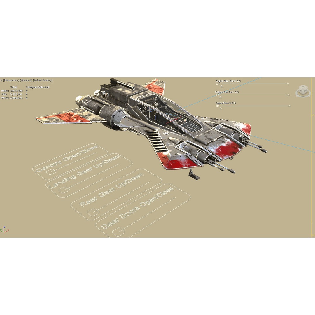 Pirate Snub Fighter 3D Model – Sci-Fi Vehicle with PBR Textures