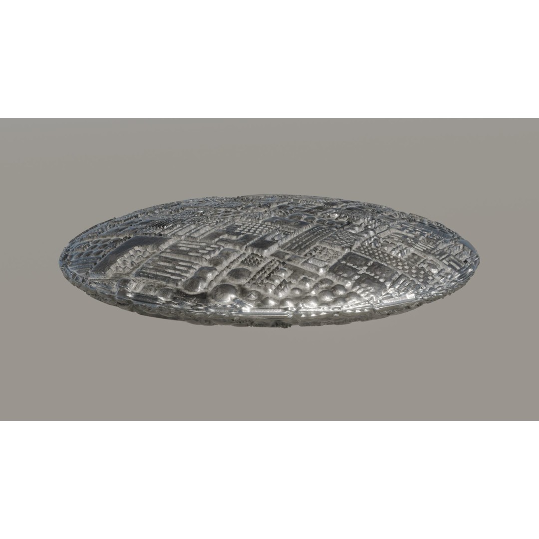 UFO 3D Model – Low Poly Game Asset, FBX, OBJ, PBR Textures - View 10