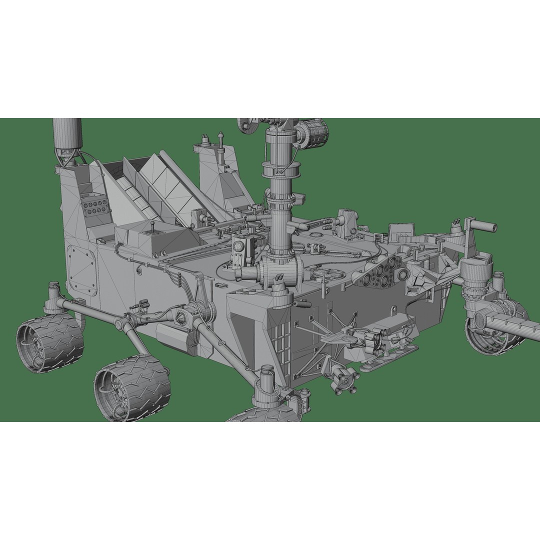 Curiosity Rover 3D Model – Realistic Mars Vehicle, Blender & FBX