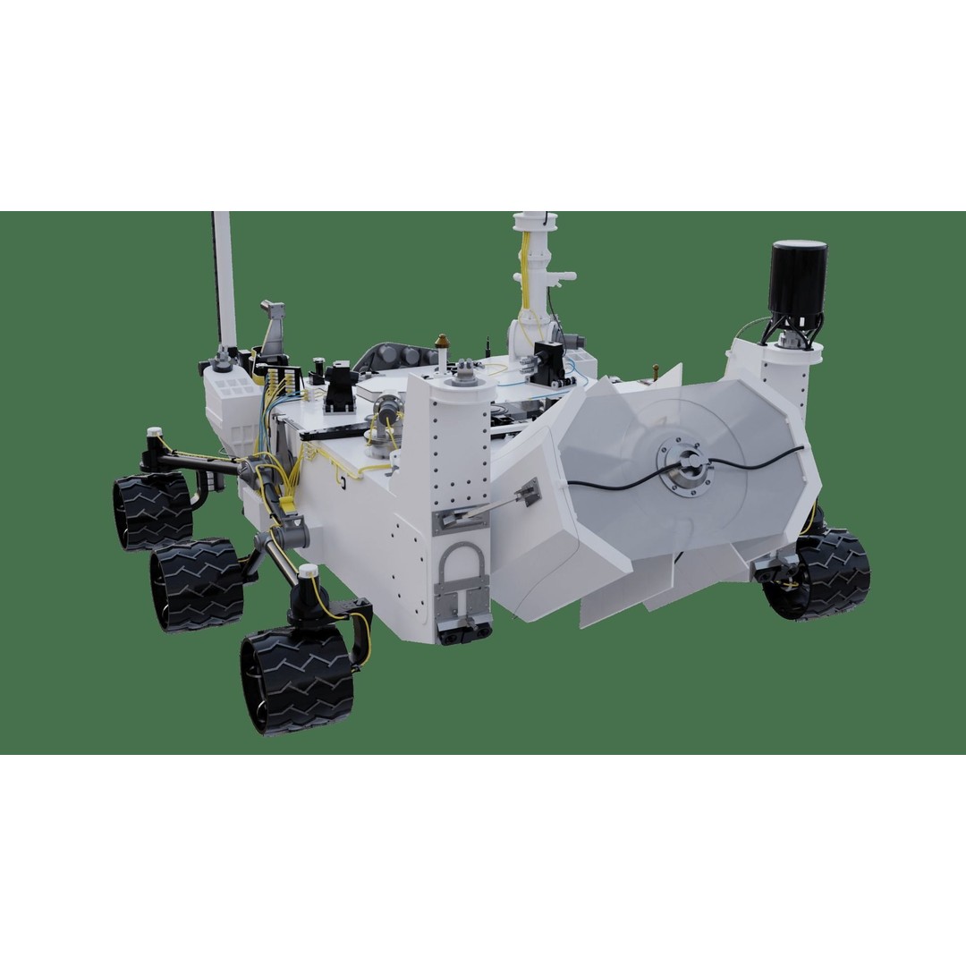 Curiosity Rover 3D Model – Realistic Mars Vehicle, Blender & FBX - View 6