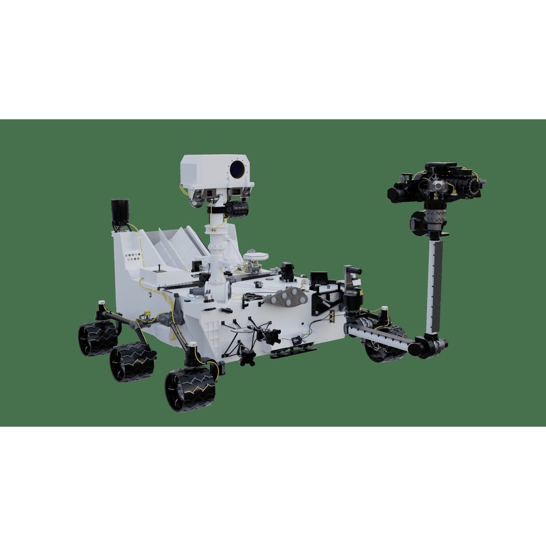 Curiosity Rover 3D Model – Realistic Mars Vehicle, Blender & FBX - View 9