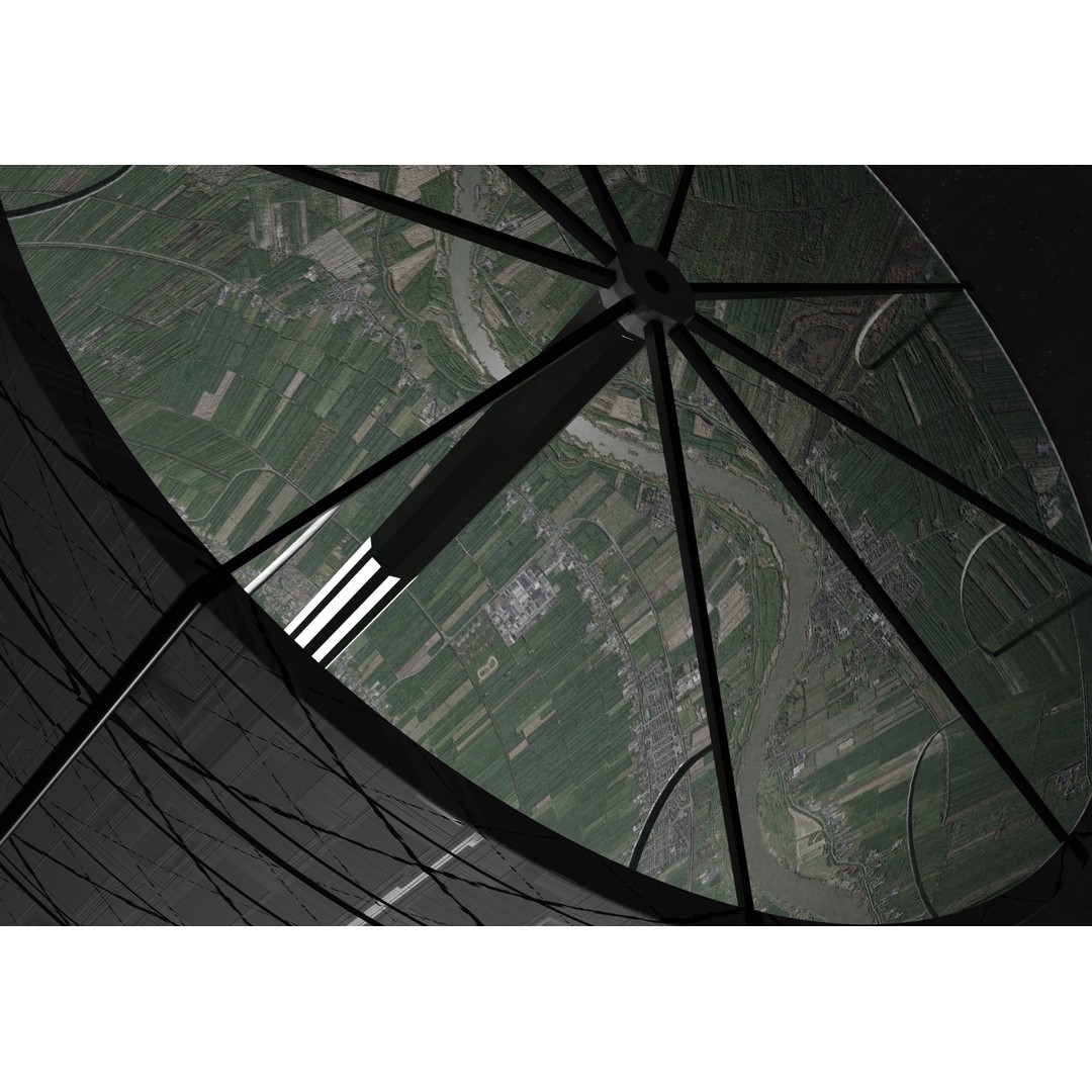 O'Neill Cylinder 3D Model – Low Poly Space Habitat, FBX, PBR - View 11